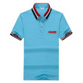 Pique Cotton Short Sleeve Polo With Pocket